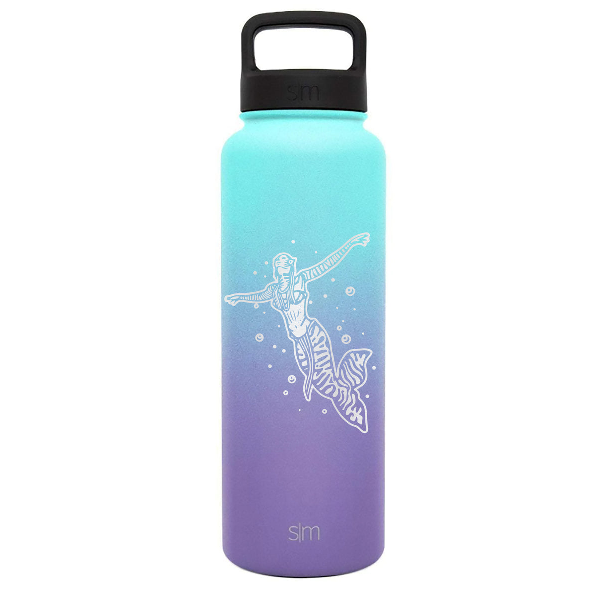 Premium Stainless Steel Water Bottle, Avatar Mermaid, Extra Lid, 40oz