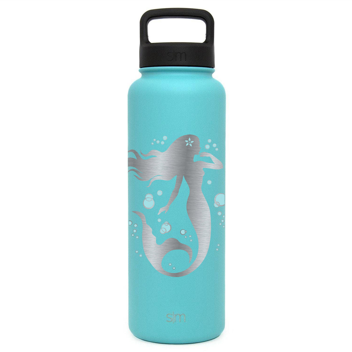Integrity Bottles Premium Stainless Steel Water Bottle, Two Toned Mermaid #7, Extra Lid, 40oz