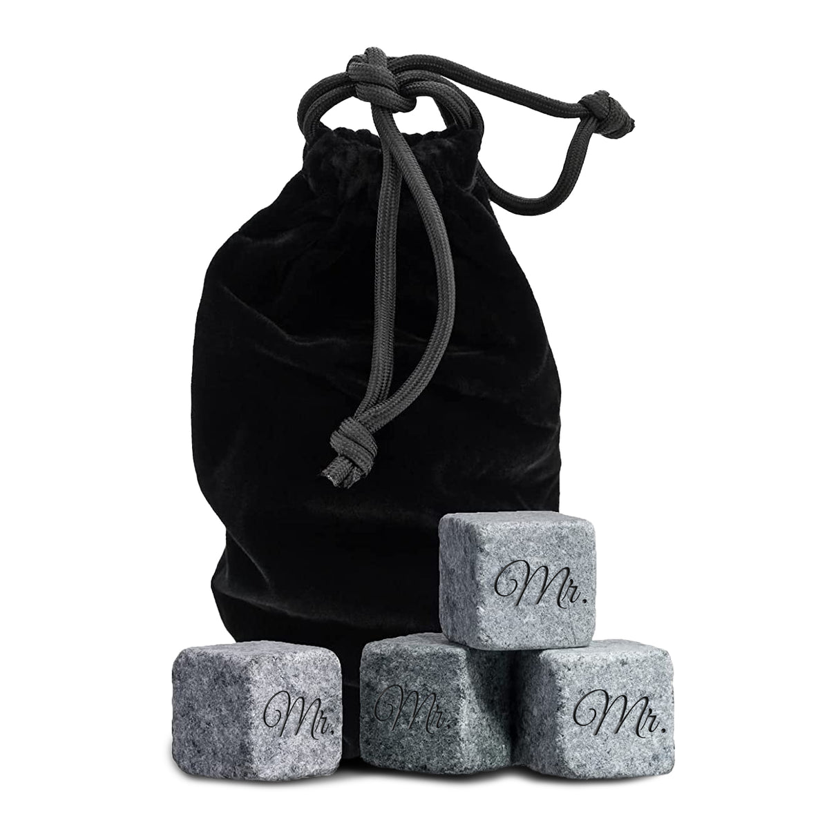 Customizable, (Set of 9) Whiskey Rock Stones, Hand Etched Gifts, Made in the USA, Laser Etched or Hand Etched