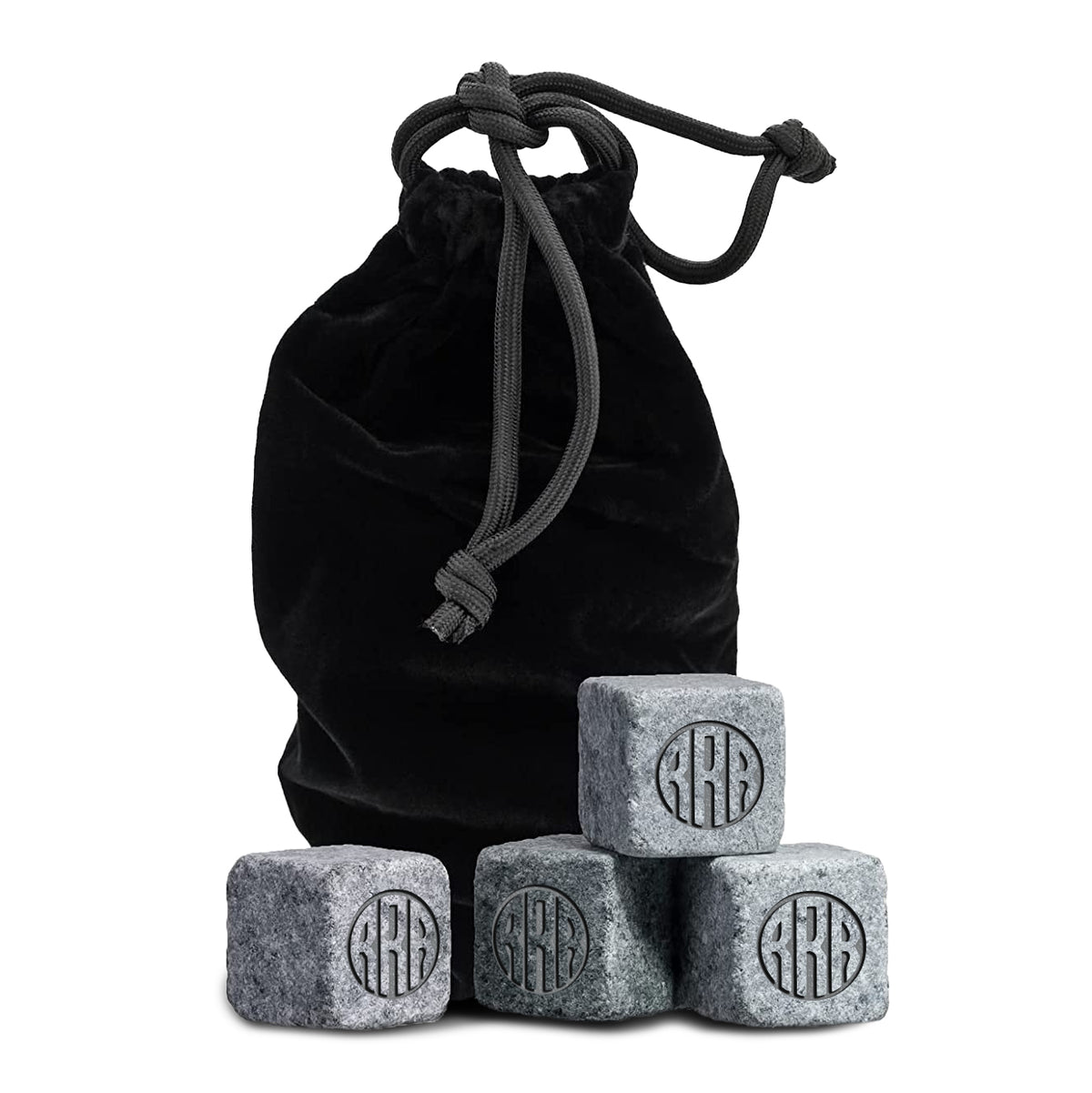 Customizable, (Set of 9) Whiskey Rock Stones, Hand Etched Gifts, Made in the USA, Laser Etched or Hand Etched