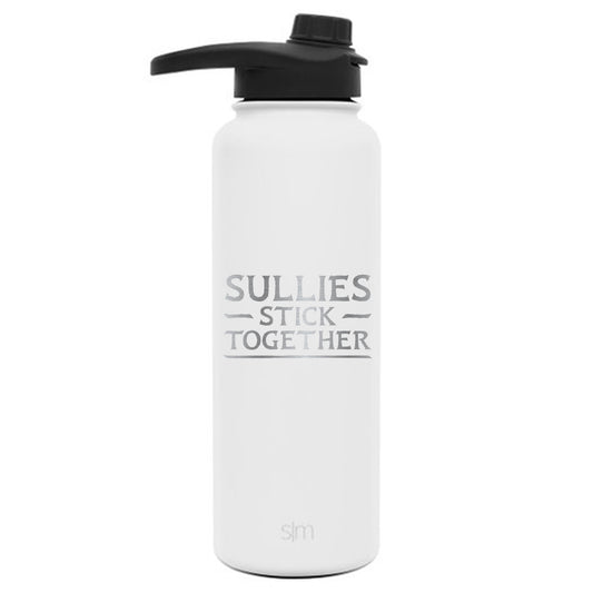 Premium Stainless Steel Water Bottle, Avatar Sullies Stick Together Family Quote, Extra Lid, 40oz