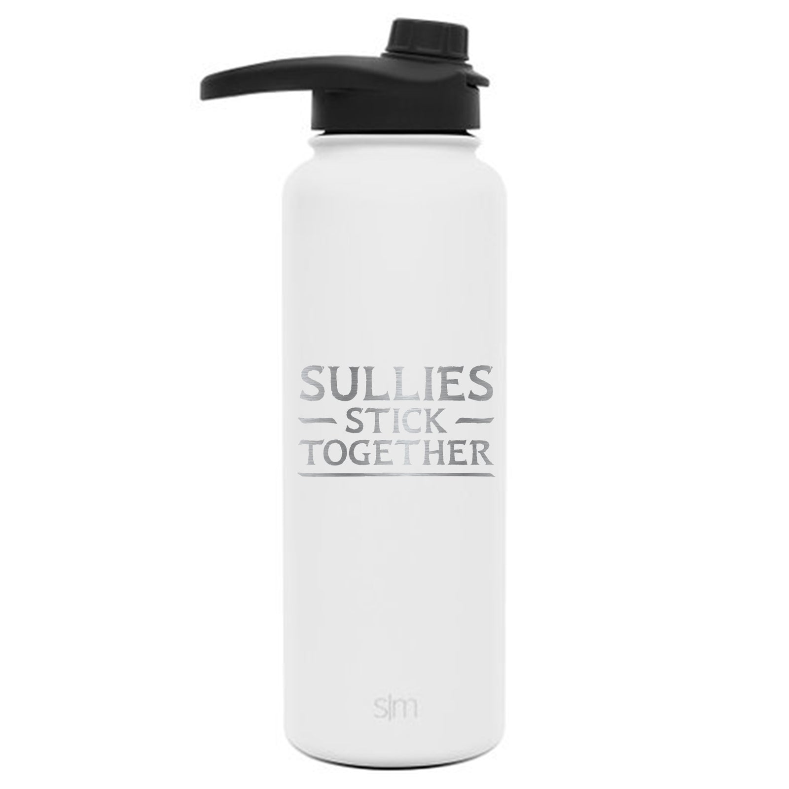 Premium Stainless Steel Water Bottle, Avatar Sullies Stick Together Family Quote, Extra Lid, 40oz