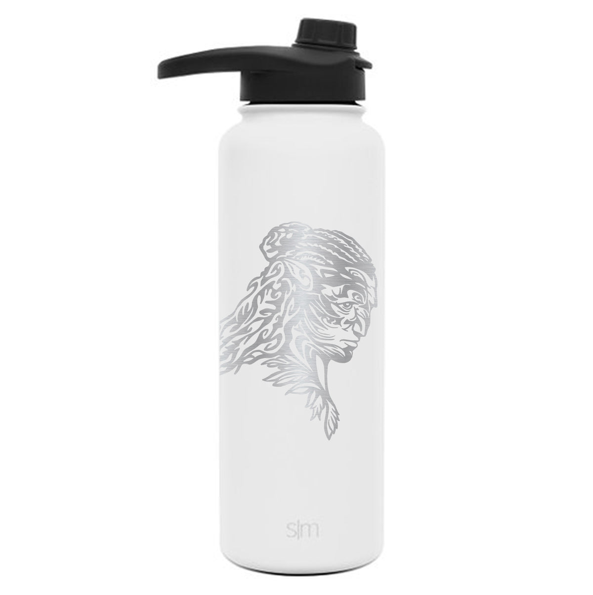 Premium Stainless Steel Water Bottle, Pandora Avatar Warrior Tonowari, Extra Lid, 40oz