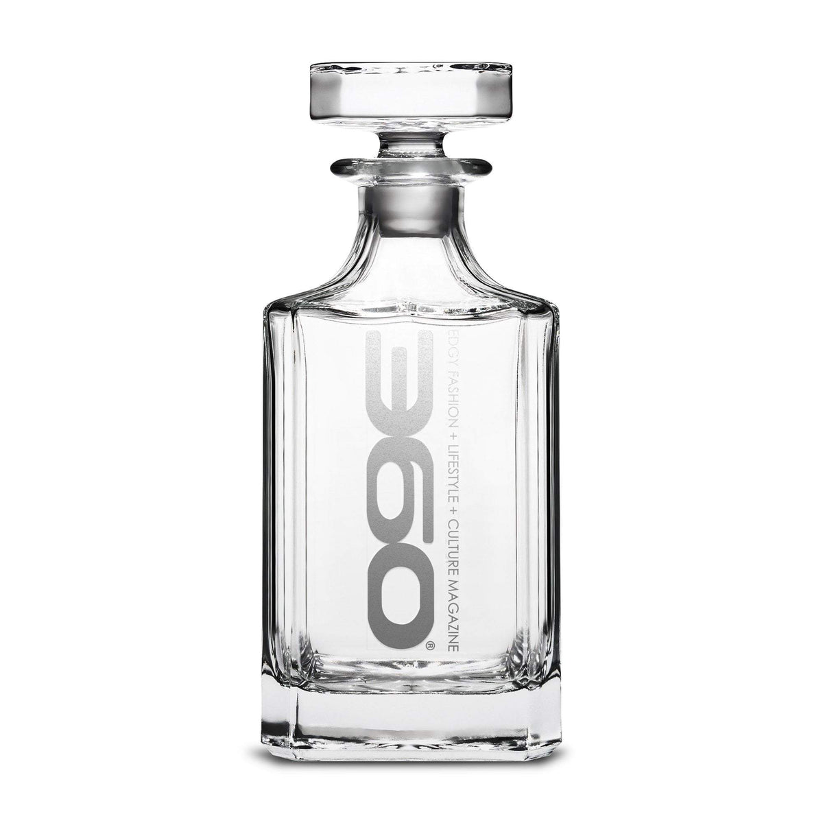 360 Magazine Refillable Diamond Decanter, 750mL Integrity Bottles