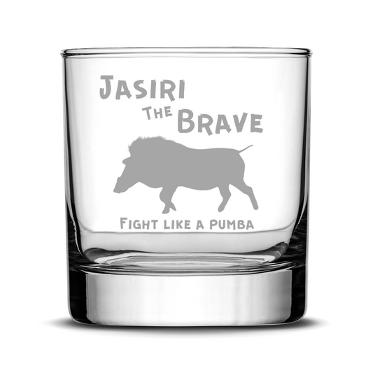 Customizable Whiskey Glass, 11oz, Laser Etched or Hand Etched