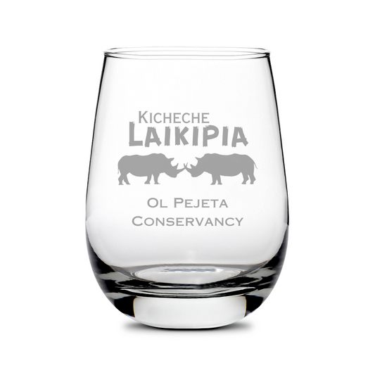 Customizable Stemless Wine Glass, 16oz, Laser Etched or Hand Etched
