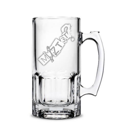 Customizable Gibraltar Beer Mug, 32oz, Laser Etched or Hand Etched