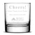 Custom BSG Cheers Whiskey Rocks Glass, Boston Search Group