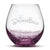 Bubble Wine Glass, Drinkerbelle Design, Hand Etched, 18oz