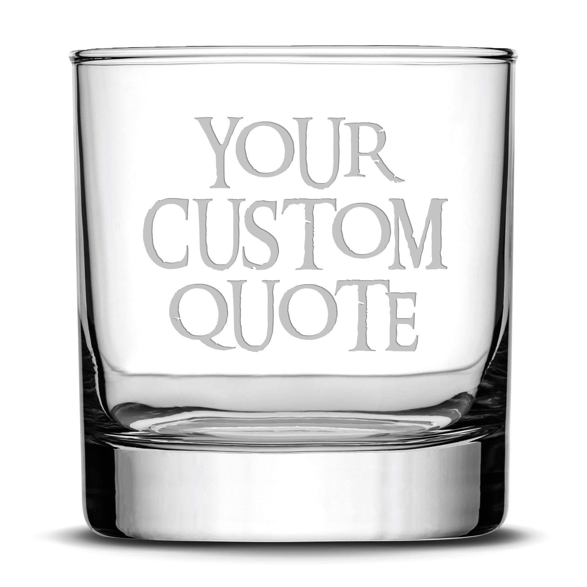 Customizable Lord of The Rings Quote, Deep Etched Whiskey Rocks Glass, 11oz, Laser Etched or Hand Etched