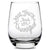 Premium Stemless Wine Glass, "Eat, Drink and Be Thankful", Hand Etched, Made in USA, 16oz, Laser Etched or Hand Etched