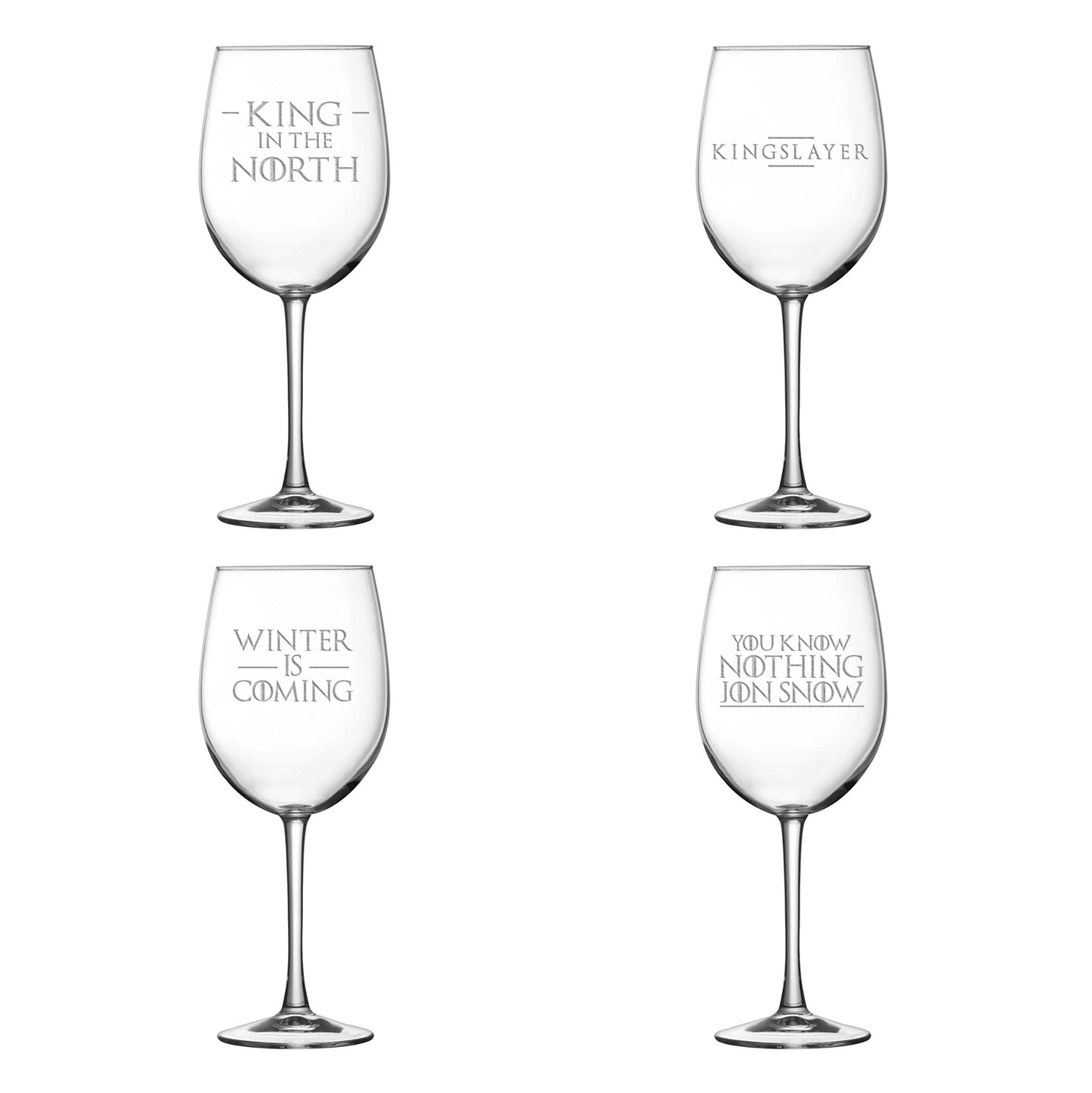Premium Wine Glass, Game of Thrones, Quote Selection, 16oz, Laser Etched or Hand Etched