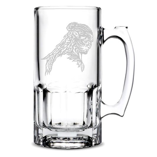 Premium Gibraltar Beer Mug, Avatar Tonowari, 32oz, Laser Etched or Hand Etched