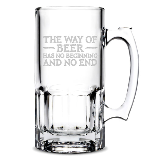 Premium Gibraltar Beer Mug, Avatar Way of Beer, 32oz, Laser Etched or Hand Etched