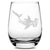 Premium Wine Glass, Hammerhead Shark Design, 16oz