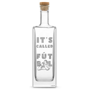 Premium Liberty Liquor Bottle - It's Called Futbol, 750ml, Laser Etched or Hand Etched