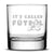 Premium Whiskey Glass, It's Called Futbol, Hand Etched , 11oz