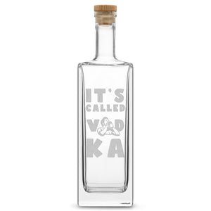 Premium Liberty Liquor Bottle - It's Called Vodka, 750ml, Laser Etched or Hand Etched
