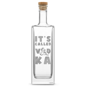 Premium Liberty Liquor Bottle - It's Called Vodka, 750ml, Laser Etched or Hand Etched