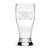 Pilsner Glass, Avatar Way of Beer, 16oz, Laser Etched or Hand Etched