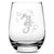 Premium Wine Glass, Seahorse Design, 16oz