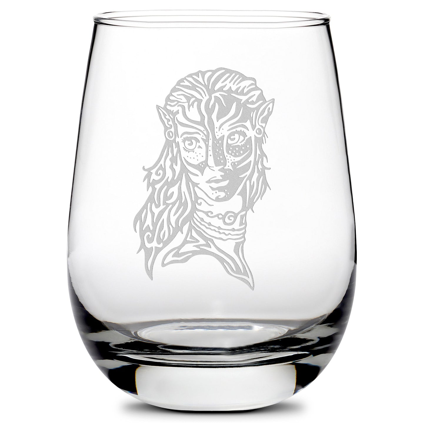 Premium Wine Glass, Avatar Neytiri, 16oz, Laser Etched or Hand Etched
