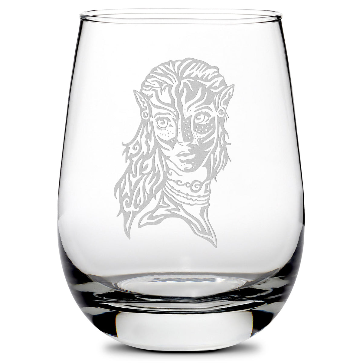 Premium Wine Glass, Avatar Neytiri, 16oz, Laser Etched or Hand Etched