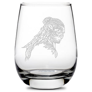 Premium Wine Glass, Avatar Tonowari, 16oz, Laser Etched or Hand Etched