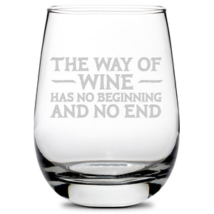 Premium Wine Glass, Avatar Way of Wine, 16oz, Laser Etched or Hand Etched