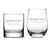 Premium Whiskey Glass, Daddy Fuel and Wine Glass Mommy Fuel (Set of 2), Laser Etched or Hand Etched
