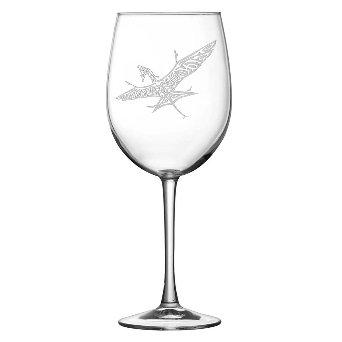Premium Wine Glass, Avatar Banshee, 16oz, Laser Etched or Hand Etched