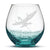 Bubble Wine Glass, Avatar Banshee, Hand Etched, 18oz