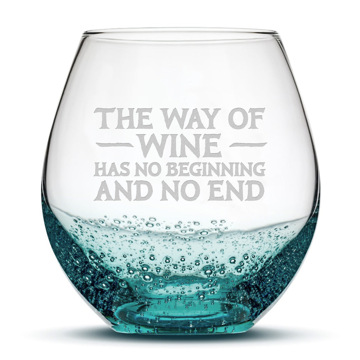 Bubble Wine Glass, Avatar Way of Wine, Laser Etched or Hand Etched, 18oz