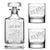 Customizable Welcome Home Diamond Decanter with Set of 2 Custom Whiskey Glasses, Laser Etched or Hand Etched