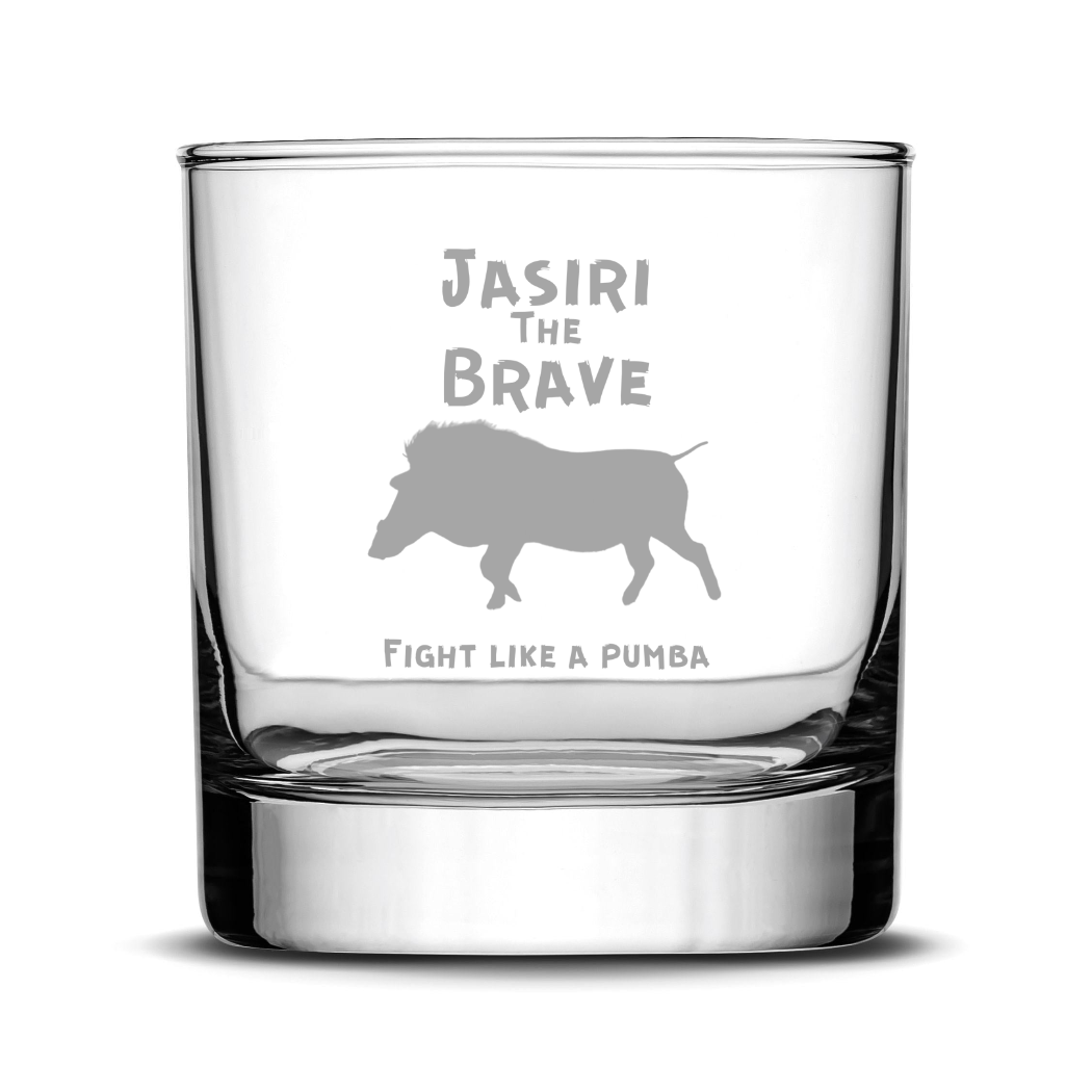 Customizable Whiskey Glass, 11oz, Laser Etched or Hand Etched