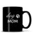 Black Coffee Mug with "Dog Mom" Design, Deep Etched by Integrity Bottles