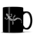 Black Coffee Mug with Gecko Design, Deep Etched by Integrity Bottles