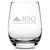 Custom BSG Stemless Wine Glass, Boston Search Group, Laser Etched or Hand Etched