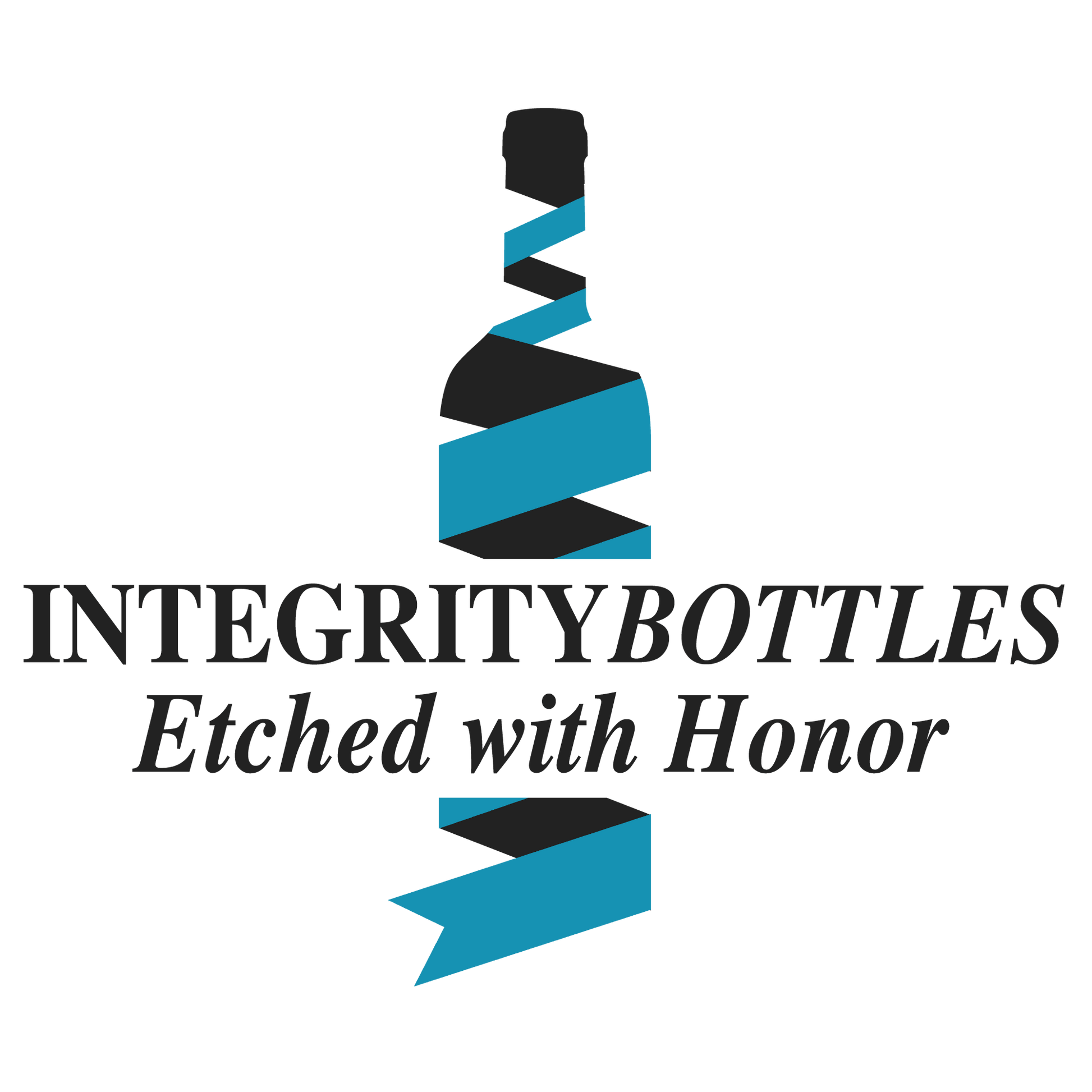 Crackle Teal Wine Glass with Seahorse Design, Hand Etched by Integrity Bottles