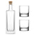 Custom Etched Refillable Liberty Bottle with Set of 2 Custom Whiskey Glasses by Integrity Bottles