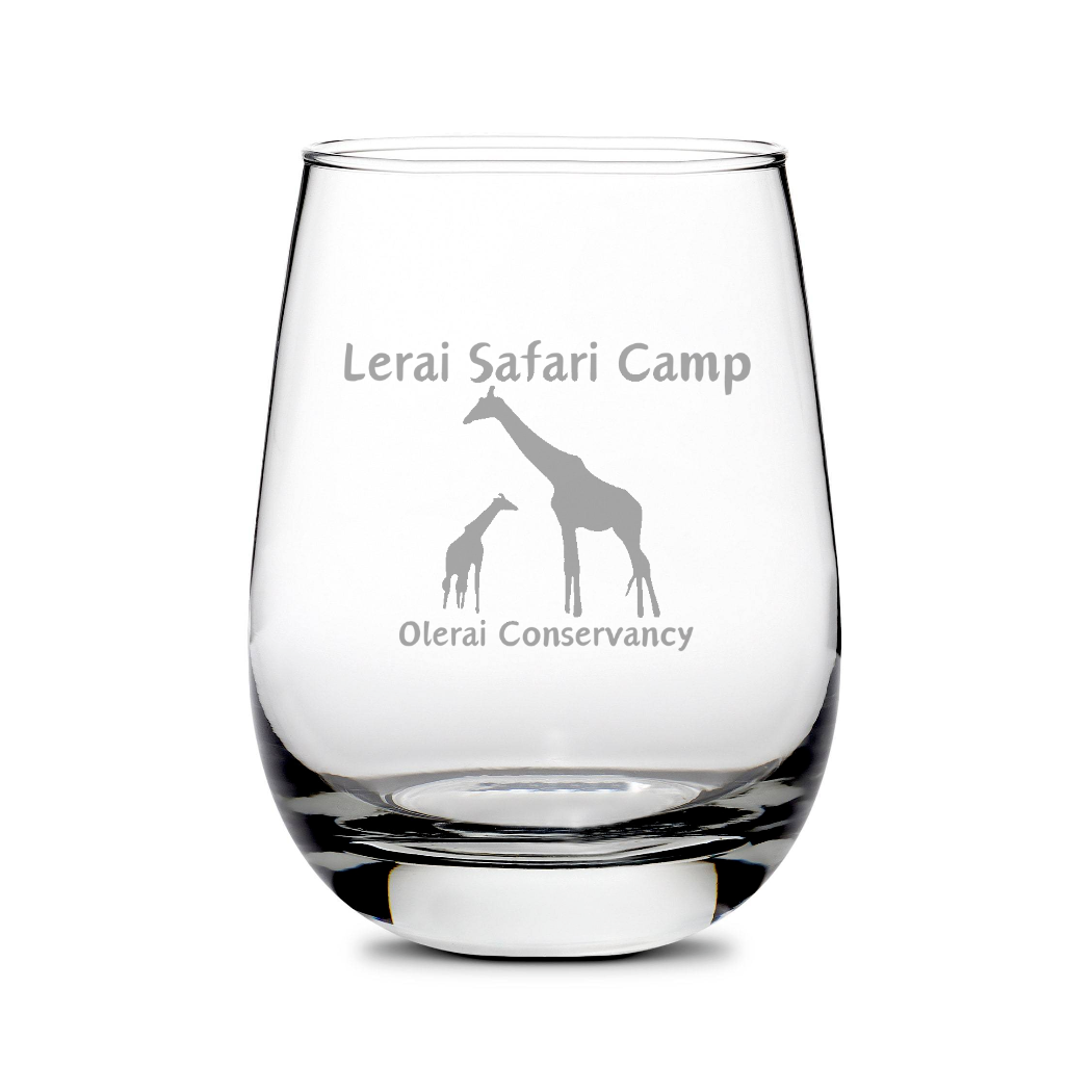 Customizable Stemless Wine Glass, 16oz, Laser Etched or Hand Etched