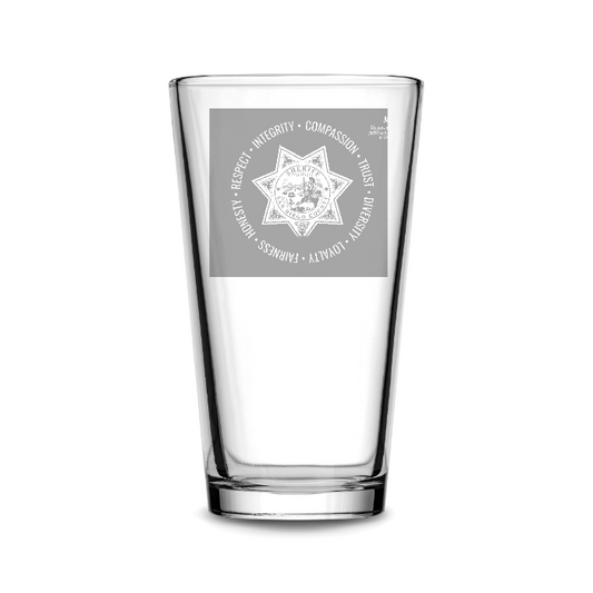Customizable Pint Glass, Beer Glass, 16oz, Laser Etched or Hand Etched