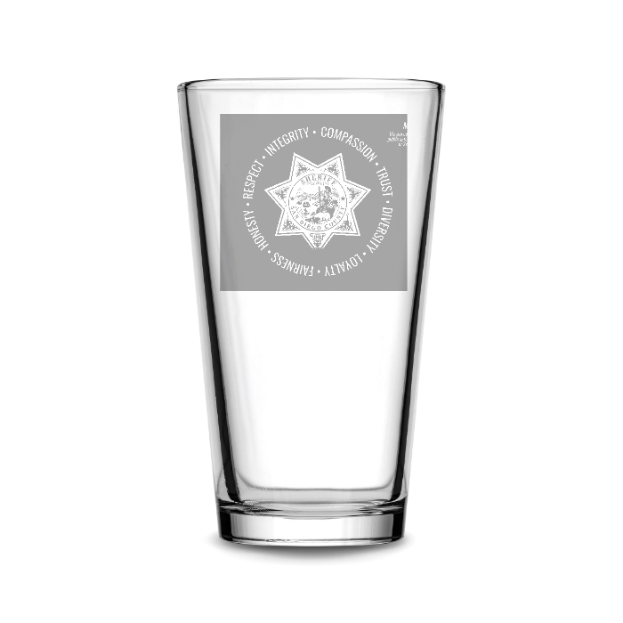 Customizable Pint Glass, Beer Glass, 16oz, Laser Etched or Hand Etched