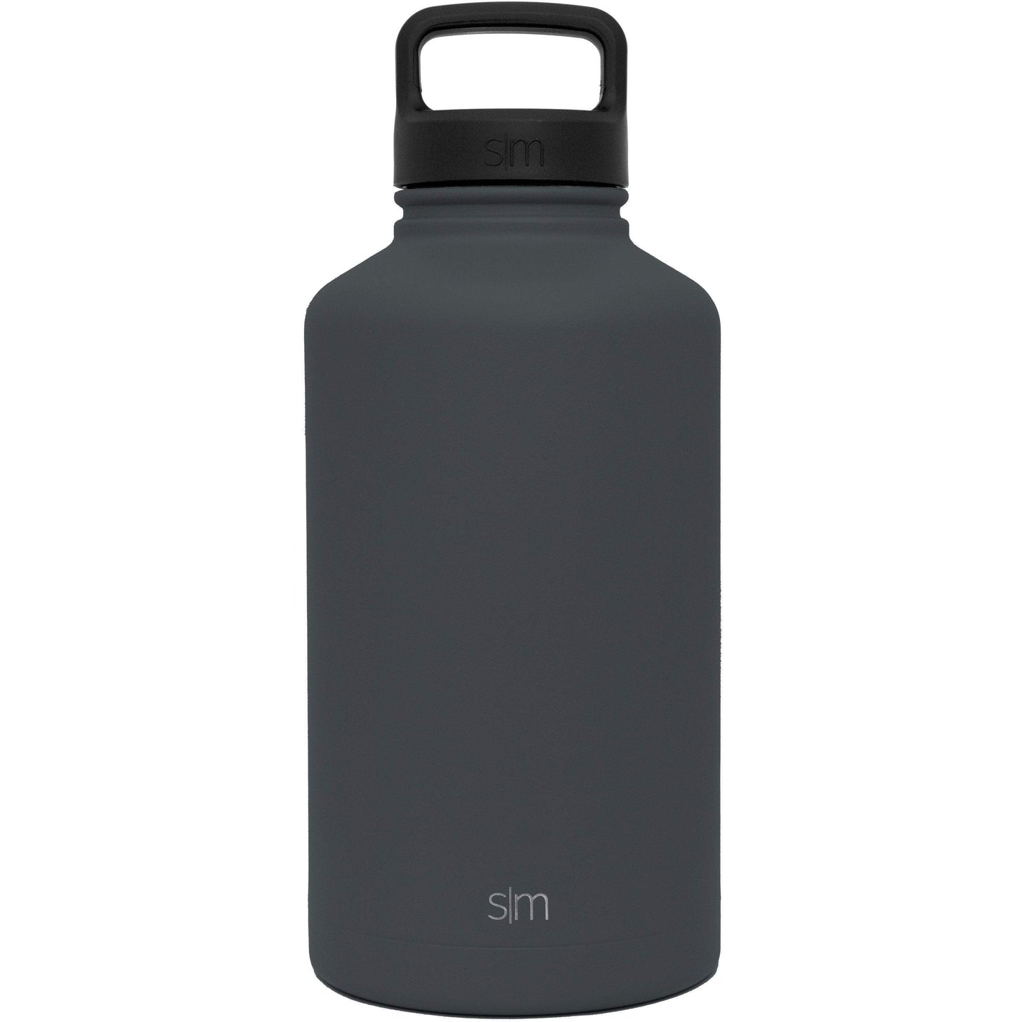 Graphite Custom Etched Simple Modern Summit Water Bottle, 64 Ounce by Integrity Bottles