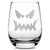 Integrity Bottles, Premium Halloween, Jack-O Wine, Stemless Wine Glass, Handmade, Sand Carved, 16oz