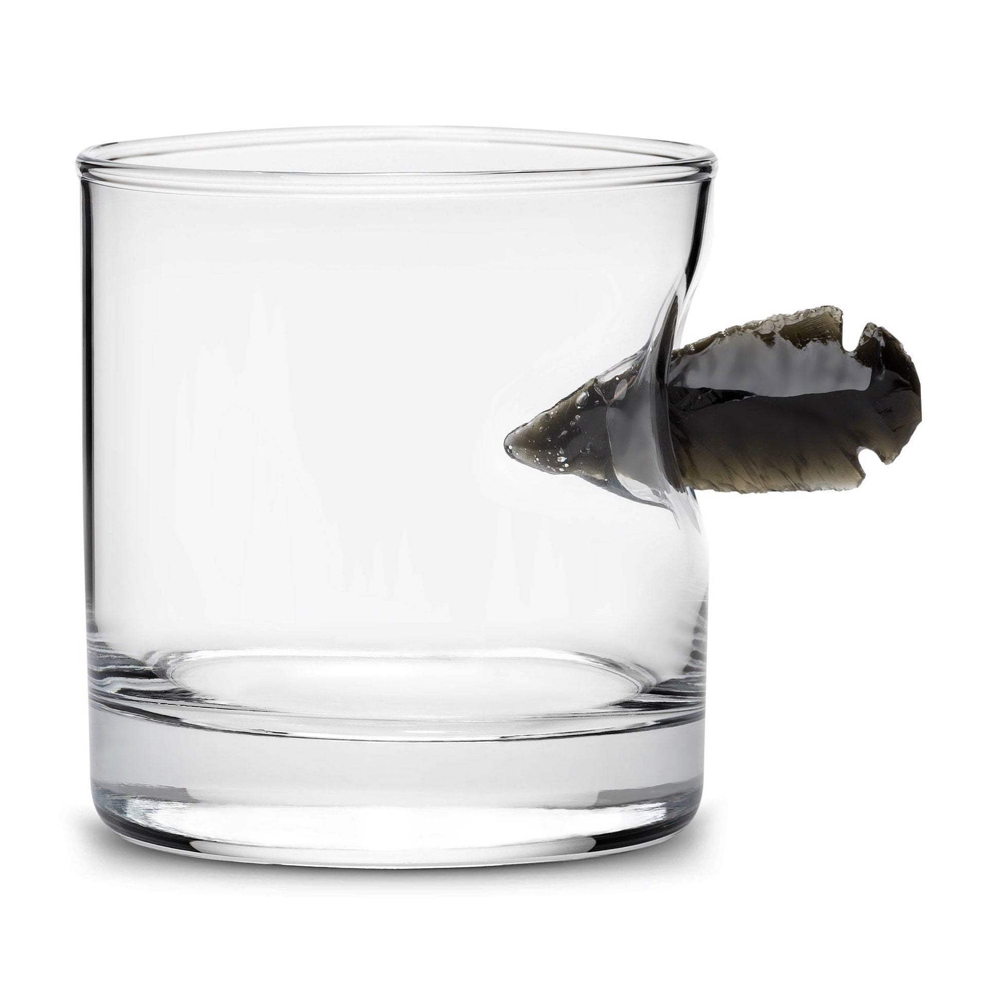 Limited Edition Game of Thrones Dragon Glass, Obsidian Arrowhead Whiskey Glass Integrity Bottles