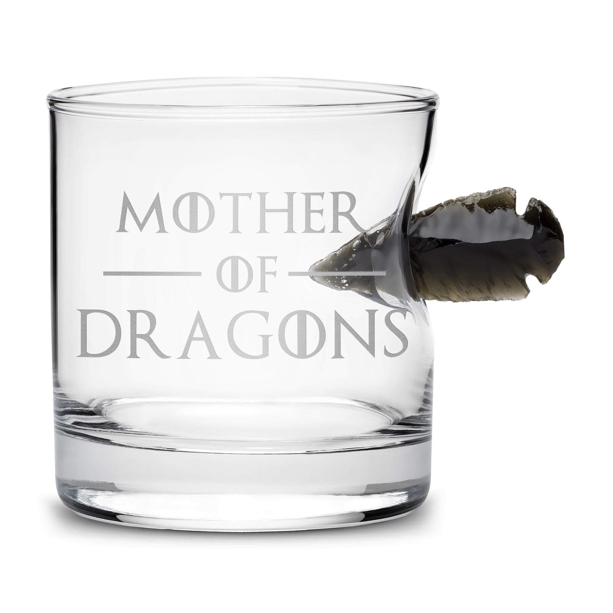 Limited Edition Game of Thrones Whiskey Dragon Glass Obsidian Arrowhead, Mother of Dragons Integrity Bottles