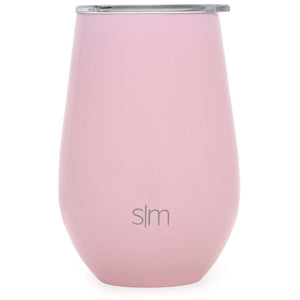 Pink Custom Etched Simple Modern Wine Glass Tumbler, 12 Ounce Integrity Bottles