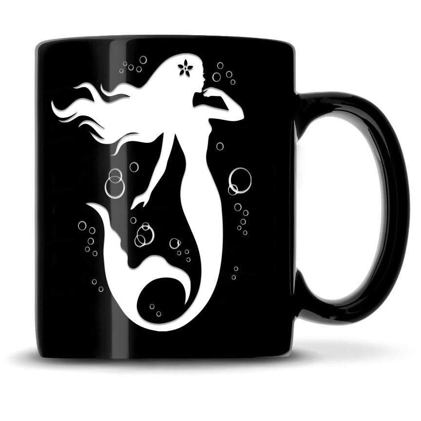 Premium Coffee Mug, Mermaid 7 Design, 15oz (Black) Integrity Bottles