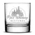 Premium Malt Whiskey Mixtures Whiskey Glass, Hand Etched 10oz Rocks Glass by Integrity Bottles
